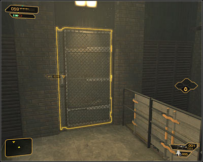 A second option is to use a buildings main entrance (screen above) located in the northern part of the square - (1) Getting near the main building - Following the Clues in Highland Park - Deus Ex: Human Revolution - Game Guide and Walkthrough