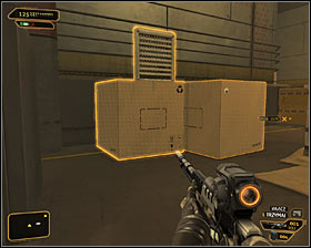 If you start exploring the second part of the camp from a lower level (-4), move carefully to the entrance door #1 - (4) Peaceful option: Crossing by second part of the camp - Following the Clues in Highland Park - Deus Ex: Human Revolution - Game Guide and Walkthrough