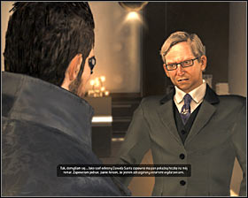 As you probably remember, in order to get to the Sarifs office you have to use any elevator #1 - (2) Meeting with Sarif - Whispers of Conspiracy - Deus Ex: Human Revolution - Game Guide and Walkthrough