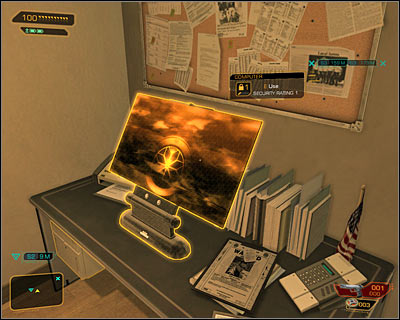 Approach the nearby computer terminal (screen above) - Cloak & Daggers (steps 1-3) - Side quests - Deus Ex: Human Revolution - Game Guide and Walkthrough