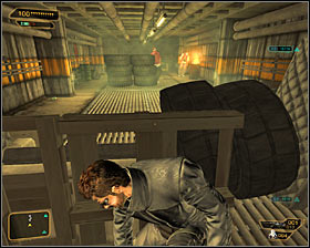 Make sure that none of the enemies comes in your direction and jump over the fence #1 - Cloak & Daggers (steps 8-9) - Side quests - Deus Ex: Human Revolution - Game Guide and Walkthrough