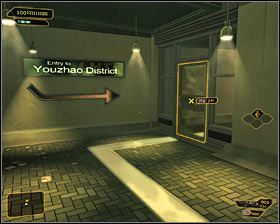 You should end up on the second level after you've used the stairs - (1) Reaching Youzhao district - Hunting the Hacker - Deus Ex: Human Revolution - Game Guide and Walkthrough