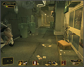 Turn right and you should notice an entrance to a ventilation shaft #1 - (6) Getting inside the Hive nightclub - Hunting the Hacker - Deus Ex: Human Revolution - Game Guide and Walkthrough