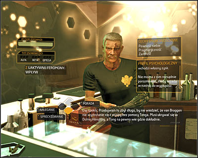 The club manager will display hostile behavior towards you at the beginning of this conversation - (7) Discovering van Bruggen's whereabouts - Hunting the Hacker - Deus Ex: Human Revolution - Game Guide and Walkthrough