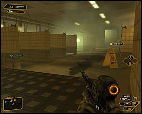 5 - (11) Travelling through the locker room area - Hunting the Hacker - Deus Ex: Human Revolution - Game Guide and Walkthrough