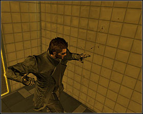 There are two ways of making your way across the laundry room - (12) Travelling through the laundry room area - Hunting the Hacker - Deus Ex: Human Revolution - Game Guide and Walkthrough