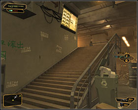 Notice that you've left the hotel on level 1 instead of level 2 - (14) Using the shuttle - Hunting the Hacker - Deus Ex: Human Revolution - Game Guide and Walkthrough