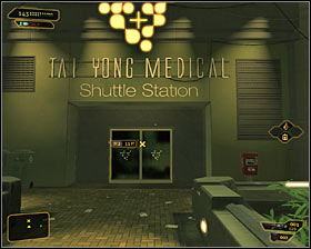 Use the stairs again and choose the main path which leads west #1 - (14) Using the shuttle - Hunting the Hacker - Deus Ex: Human Revolution - Game Guide and Walkthrough