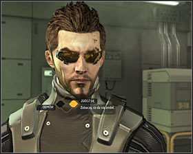 Make a few steps forward and you're going to be stopped by a TYM employee - (2) Rescuing a TYM employee - Searching for Proof - Deus Ex: Human Revolution - Game Guide and Walkthrough