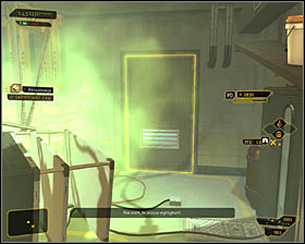 If you've used the door leading to Chemical Storage A4 (northern room) you'll be allowed to approach the valve right away #1 in order to get rid of the fumes - (2) Rescuing a TYM employee - Searching for Proof - Deus Ex: Human Revolution - Game Guide and Walkthrough
