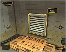 Enter a small room to find new lockers - (4) Peaceful solution: Travelling through the cryo-sterilization room - Searching for Proof - Deus Ex: Human Revolution - Game Guide and Walkthrough