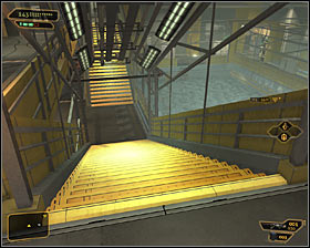 You should find a passageway blocked by a level three electronic lock #1 - (4) Peaceful solution: Travelling through the cryo-sterilization room - Searching for Proof - Deus Ex: Human Revolution - Game Guide and Walkthrough