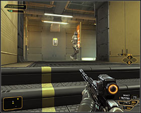 Use the stairs to reach the upper floor #1 - (5) Reaching the first elevator - Searching for Proof - Deus Ex: Human Revolution - Game Guide and Walkthrough