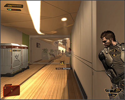 If you're planning to wipe out all the guards without making any additional preparations, then you should leave the first room and kill a few civilians you encounter - (7) Aggressive solution: Travelling through the laboratories - Searching for Proof - Deus Ex: Human Revolution - Game Guide and Walkthrough