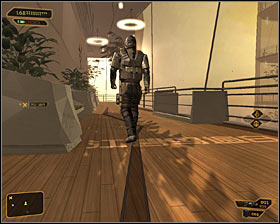 There are laser beams here as well, but you will be allowed to disable them thanks to a nearby security terminal with a level one protection #1 - (8) Peaceful solution: Reaching the Data Core - Searching for Proof - Deus Ex: Human Revolution - Game Guide and Walkthrough
