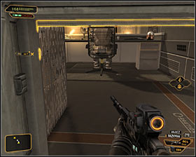 Return to the damaged laser beam and notice that you will be allowed to move a crate found next to the western wall - (9) Heading through the laser room - Searching for Proof - Deus Ex: Human Revolution - Game Guide and Walkthrough