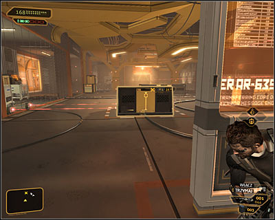 It doesn't matter whether you've explored the entire security room or not, because once you're done there you should use the ventilation shafts again to return to the main room and then continue avoiding laser traps - (9) Heading through the laser room - Searching for Proof - Deus Ex: Human Revolution - Game Guide and Walkthrough