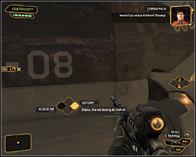 Approach the chopper #1, interact with it and confirm that you want to leave this location #2 - (6) Using the chopper - Entering the Dragon's Lair - Deus Ex: Human Revolution - Game Guide and Walkthrough