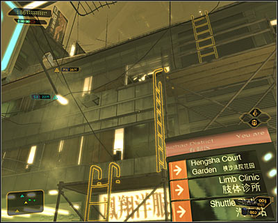 Make sure that you're in the southern part of the Youzhao district and find an apartment block - Bar Tab (steps 1-4) - Side quests - Deus Ex: Human Revolution - Game Guide and Walkthrough