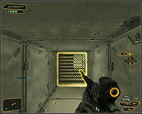 A second option is to travel through an unused elevator shaft #1 and then to use a small ventilation shaft #2 - Bar Tab (steps 5-7) - Side quests - Deus Ex: Human Revolution - Game Guide and Walkthrough