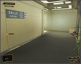 9 - (1) Reaching room 404 - Confronting Eliza Cassan - Deus Ex: Human Revolution - Game Guide and Walkthrough