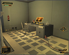 Head towards the server room and soon enough you will reach a door with a level 4 electronic lock #1 - (2) Peaceful solution: Getting out of the ambush - Confronting Eliza Cassan - Deus Ex: Human Revolution - Game Guide and Walkthrough