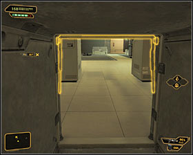 If you don't intend to attack anyone, you can consider reaching the room through the ventilation shaft - (2) Peaceful solution: Getting out of the ambush - Confronting Eliza Cassan - Deus Ex: Human Revolution - Game Guide and Walkthrough