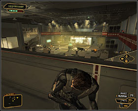 As I have mentioned before, it's worth to focus on reaching the balconies on level 4 - (3) Peaceful solution: Reaching the staircase at the back of the studio - Confronting Eliza Cassan - Deus Ex: Human Revolution - Game Guide and Walkthrough