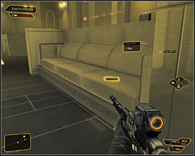 Wait for the funicular to take you to the 2nd level of the basement #1 - (6) Peaceful solution: Reaching the main area of the basement - Confronting Eliza Cassan - Deus Ex: Human Revolution - Game Guide and Walkthrough