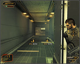 If you want to quickly reach the objective, you should choose the corridor leading south #1 - (7) Aggressive solution: Reaching the staircase - Confronting Eliza Cassan - Deus Ex: Human Revolution - Game Guide and Walkthrough