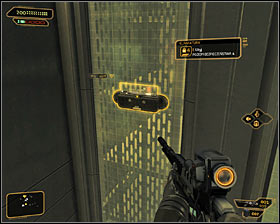 After reaching the new corridor on level 3 head forward, but after reaching the corner choose the first door on the right, the one leading to the armory #1 - (7) Aggressive solution: Reaching the staircase - Confronting Eliza Cassan - Deus Ex: Human Revolution - Game Guide and Walkthrough