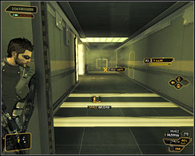 The most obvious solution is using the northern door, though it's unfortunately protected by a level 3 electronic lock #1 - (9) Peaceful solution: Reaching room 802-11 - Confronting Eliza Cassan - Deus Ex: Human Revolution - Game Guide and Walkthrough