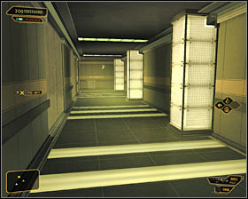 Use the north Data Processing Area exit #1 - (9) Peaceful solution: Reaching room 802-11 - Confronting Eliza Cassan - Deus Ex: Human Revolution - Game Guide and Walkthrough