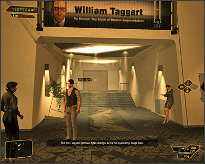 Regardless of the chosen path, you have to now reach the double door leading to the southern part of level 3 (screen above) - (2) Reaching the VIP section - Finding Isaias Sandoval - Deus Ex: Human Revolution - Game Guide and Walkthrough