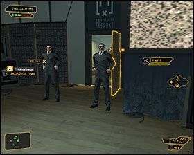 If you plan on using camouflage, you of course need to have the Cloaking System augmentation and thinks about choosing a good starting point - (4) Find information on Sandoval's whereabouts - Finding Isaias Sandoval - Deus Ex: Human Revolution - Game Guide and Walkthrough