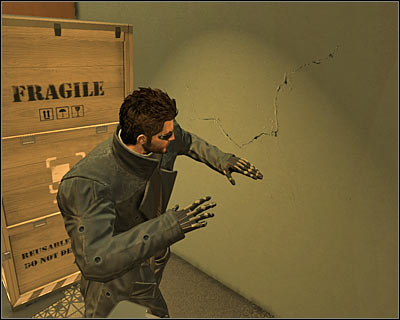 If you have unnoticeably reached the backstage, things will get much difficult as you will need to avoid enemies and defence systems - (5) Peaceful solution: Get out of the Convention Center - Finding Isaias Sandoval - Deus Ex: Human Revolution - Game Guide and Walkthrough