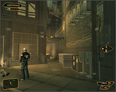 Sandoval's apartment can be found nearby the Chiron building in which you began the second visit in Detroit, so you should remember your way back there (passage behind the gas station or the underground tunnel) - (6) Get inside Sandoval's apartment - Finding Isaias Sandoval - Deus Ex: Human Revolution - Game Guide and Walkthrough