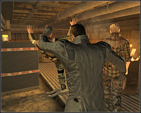 Take the tunnel back to the south part of the sewers and this time head east - (8) Passing through the sewers - Finding Isaias Sandoval - Deus Ex: Human Revolution - Game Guide and Walkthrough