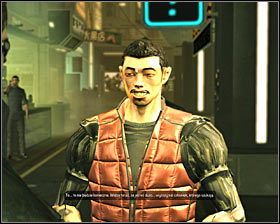 I do not recommend refusing to give him a bribe, because the civilian would alarm surrounding guards #1 - (2) Passing through the Kuaigan district - Find Vasili Sevchenkos GPL Device - Deus Ex: Human Revolution - Game Guide and Walkthrough