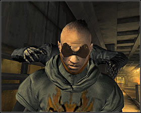 If you chose the eastern sewers tunnel, youll meet two opponents and you have to watch out for the one, who comes from the west - (4) Peaceful solution: Getting into the Harvesters hideout - Find Vasili Sevchenkos GPL Device - Deus Ex: Human Revolution - Game Guide and Walkthrough