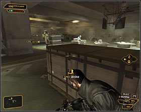 Head towards another large area, west from here #1 - (5) Peaceful solution: Going through the Harvesters hideout - Find Vasili Sevchenkos GPL Device - Deus Ex: Human Revolution - Game Guide and Walkthrough