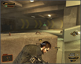 A second possibility is to use the right door on level 1 #1 leading to the main are of the underground parking - (5) Peaceful solution: Going through the Harvesters hideout - Find Vasili Sevchenkos GPL Device - Deus Ex: Human Revolution - Game Guide and Walkthrough