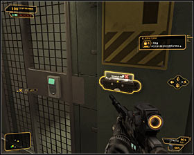 Breaking down this wall is rewarded with getting to the small cell with a weapon upgrade and an e-book #2 - (1) Leaving the Harvesters hideout - Stowing Away - Deus Ex: Human Revolution - Game Guide and Walkthrough