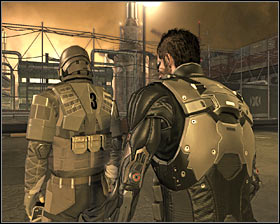 By opening the gate youll probably alarm one of the local guards #1 - (3) Getting into the port area - Stowing Away - Deus Ex: Human Revolution - Game Guide and Walkthrough