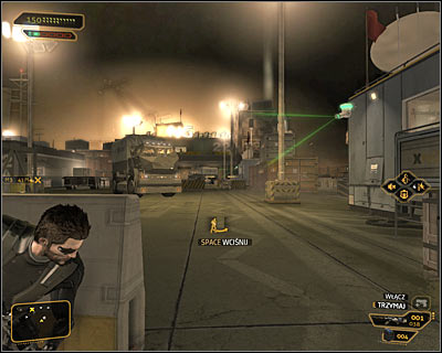 Before you start exploring the port, you should know a little about it - (4) Peaceful solution: Retrieving the package from the shed - Stowing Away - Deus Ex: Human Revolution - Game Guide and Walkthrough