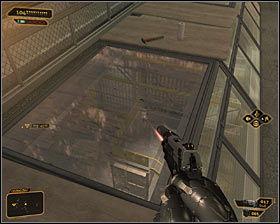 But the most interesting option is to use the last, northern ladder #1, which leads to the top part of the port warehouse roof - (5) Aggressive solution: Getting inside the port warehouse - Stowing Away - Deus Ex: Human Revolution - Game Guide and Walkthrough