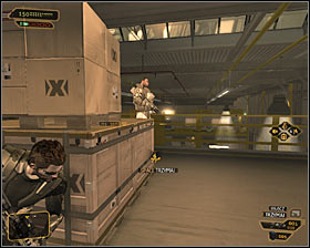 If youve crossed the door on the balcony patrolled by a sniper (level 4), it is worth to explore adjacent rooms - youll find a weapon upgrade on one of the shelves #1 - (6) Peaceful solution: Getting to the administrator Wangs office - Stowing Away - Deus Ex: Human Revolution - Game Guide and Walkthrough