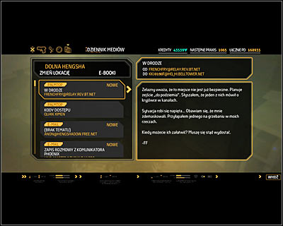 Open your journal and read contents of PDA obtained few moments ago (screen above) - Talion A.D. (steps 1-3) - Side quests - Deus Ex: Human Revolution - Game Guide and Walkthrough