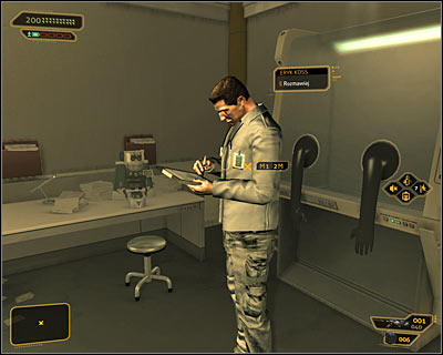 Regardless of your actions, you need to get to the lab G-33 - (5) Peaceful solution: Finding Eric Koss - Rescuing Megan and Her Team - Deus Ex: Human Revolution - Game Guide and Walkthrough