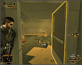 If you destroyed both robots already (Aggressive option, Step 6), then you can exit the control room now - (7) Reaching the underground bunker - Rescuing Megan and Her Team - Deus Ex: Human Revolution - Game Guide and Walkthrough